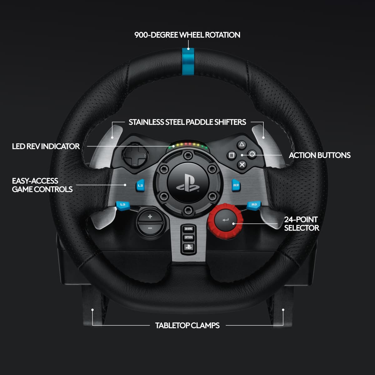Logitech Racing Ratt Logitech G29 Driving Force Ratt till racingspel - Elgiganten