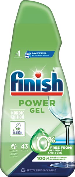 Finish PowerGel 0% gel oppvaskmiddel 3266953