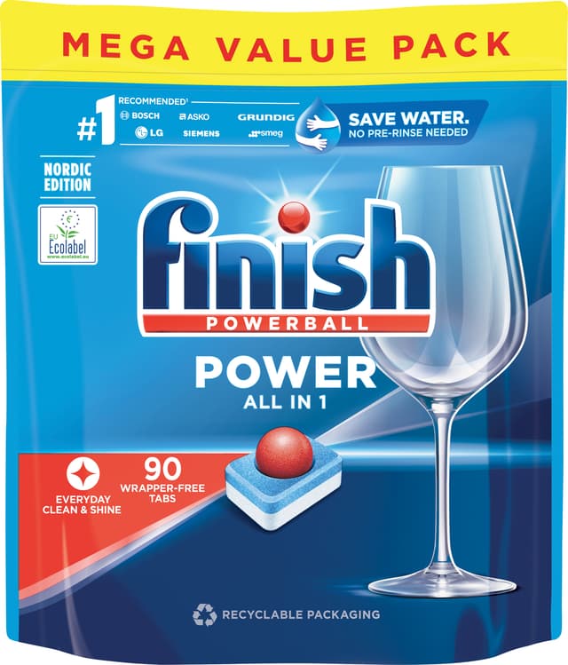 Finish All-In-1 Max maskindiskmedel 3265812 (90 tabletter)
