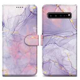 Samsung Galaxy S10 5G lommebokdeksel etui (lilla)