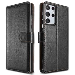 Samsung Galaxy S21 ULTRA lommebokdeksel etui (svart)
