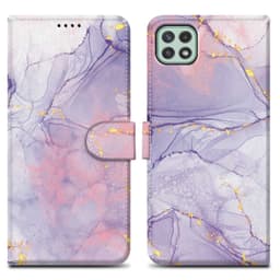 Samsung Galaxy A22 5G lommebokdeksel etui (lilla)