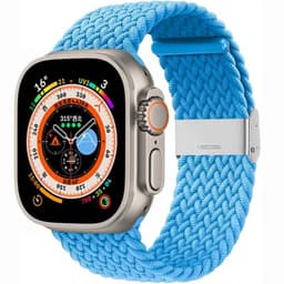 Punottu kellon renneke Apple Watch Ultra (49mm) - Skyblue