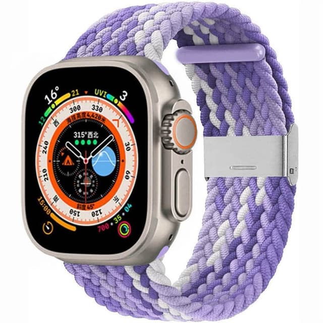 Flätat klockarmband Apple Watch Ultra (49mm) - Gradient purple