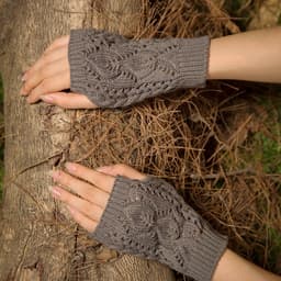 INF Leaf Fingerless hansker Håndleddsvarmere 1 par Mørk grå