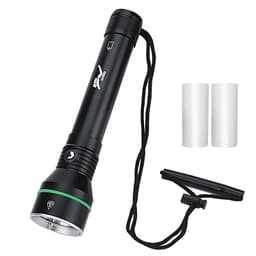 INF 4000lm oppladbar dykkerlykt, dykkerlommelykt, IPX8 vanntett