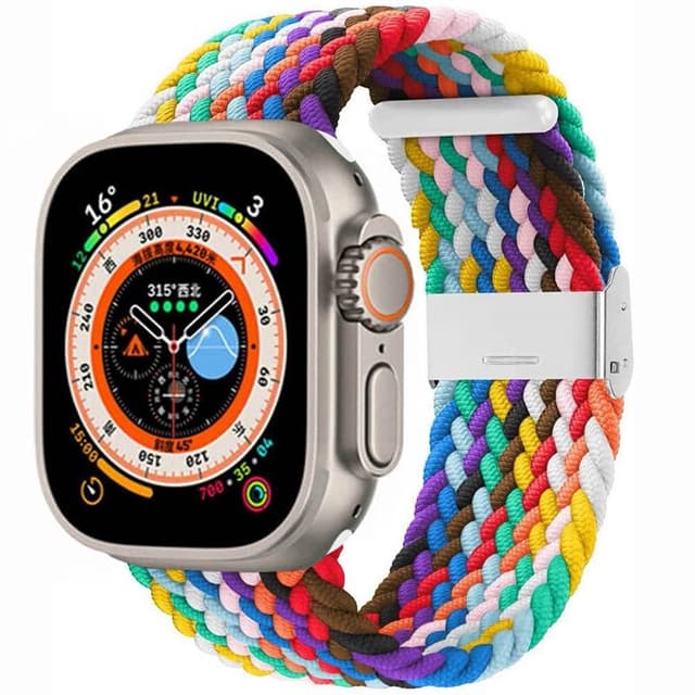 Punottu kellon renneke Apple Watch Ultra (49mm) - Pride Edition