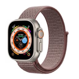 Nylon klockarmband Apple Watch Ultra (49mm) - Smoke mauve