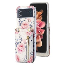 POLA Flower deksel Samsung Galaxy Z Flip 3 - White
