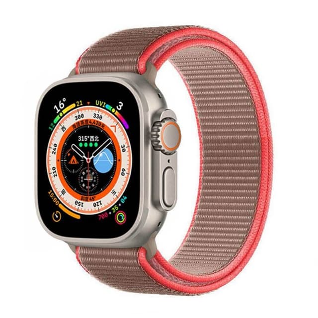 Nylon klockarmband Apple Watch Ultra (49mm) - Neon pink