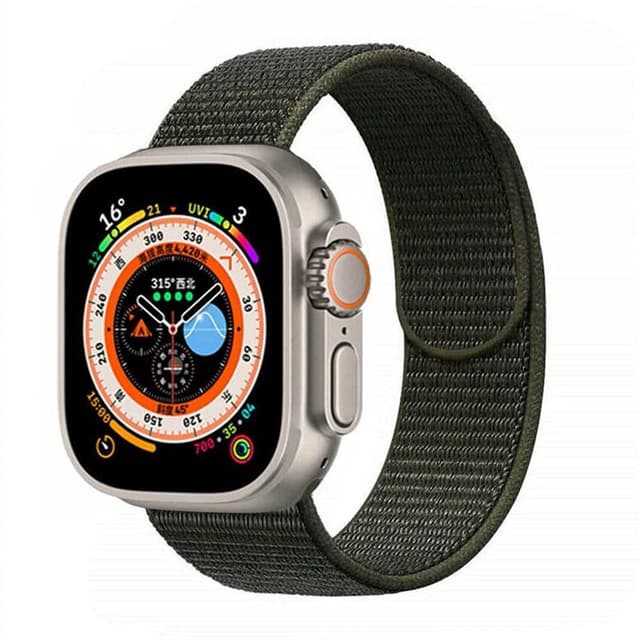 Nylon klokkerem Apple Watch Ultra (49mm) - Military Khaki