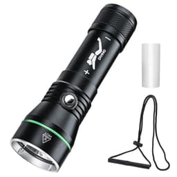 INF 2000lm oppladbar dykkerlykt, dykkerlommelykt, IPX8 vanntett