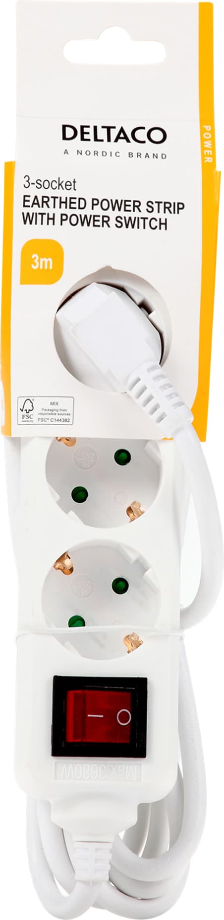 Deltaco vägguttag GT-0351