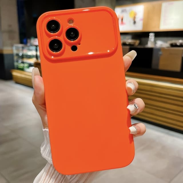 Slim-Fit TPU telefonfodral Skal för iPhone 15 Plus Fodral Orange