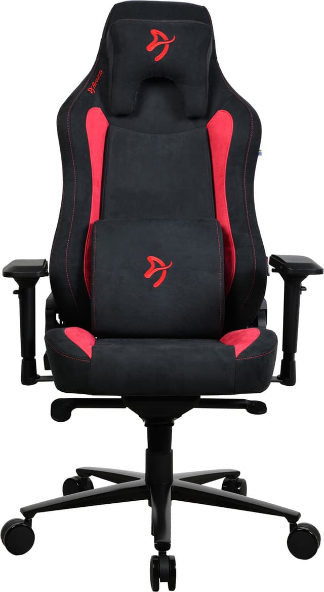 Arozzi Vernazza Supersoft Fabric gamingstol (svart/röd)