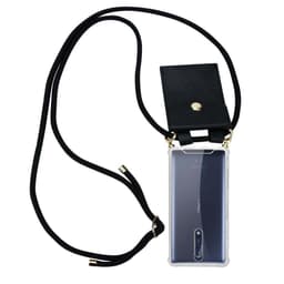 Nokia 8 2017 Deksel med Halskjede (svart)