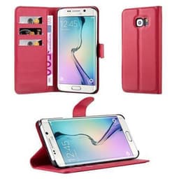 Samsung Galaxy S6 EDGE Pungetui Cover Case (Rød)
