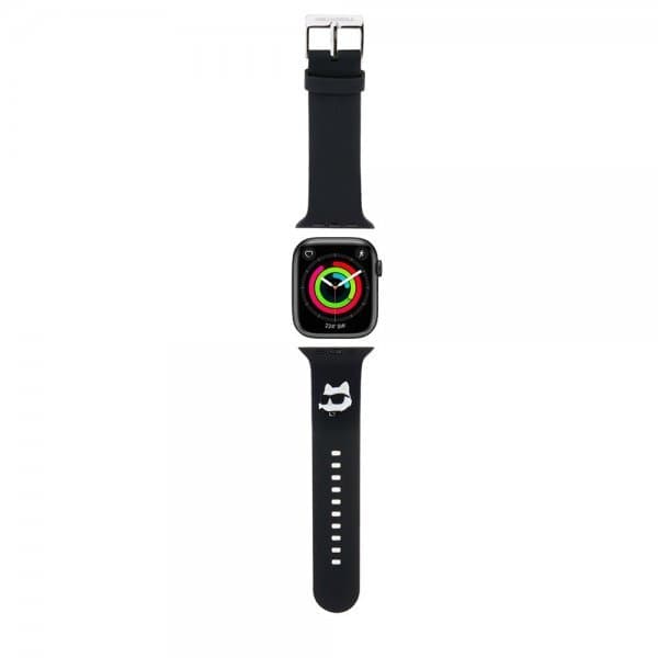 Karl Lagerfeld Apple Watch 38/40/41mm Armband Rubber NFT Choupette Svart
