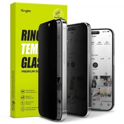 Ringke iPhone 15 Pro Max Skärmskydd Privacy Tempered Glass Installation Jig