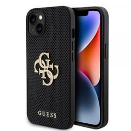 Guess iPhone 13 Kuori Perforated Glitter Musta