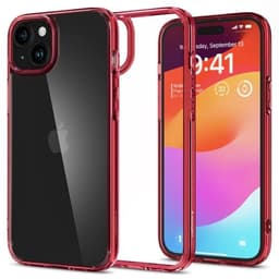 Spigen iPhone 15 Deksel Ultra Hybrid Red Crystal
