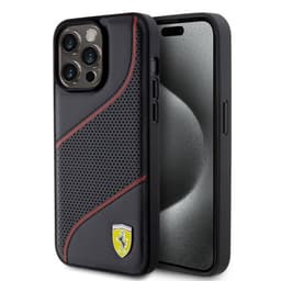 Ferrari iPhone 15 Pro Max Cover Perforeret Sort