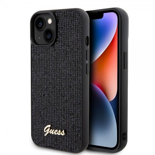 Guess iPhone 15 Deksel Square Mirror Svart
