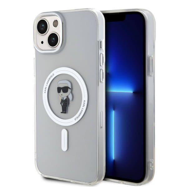 Karl Lagerfeld iPhone 15 Cover Ikonik MagSafe Transparent