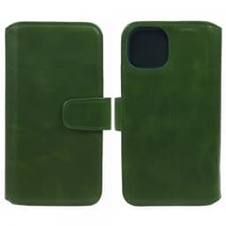 Nordic Covers iPhone 15 Etui Essential Leather Juniper Green