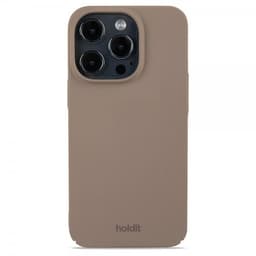 holdit iPhone 15 Pro Deksel Slim Case Mocha Brown