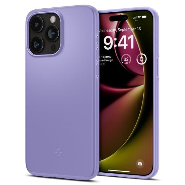 Spigen iPhone 15 Pro Max Skal Thin Fit Iris Purple