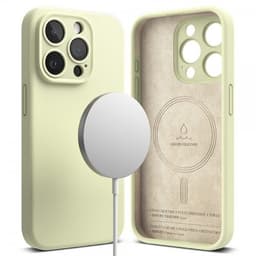 Ringke iPhone 15 Pro Max Deksel Silicone Magnetic Sunny Lime