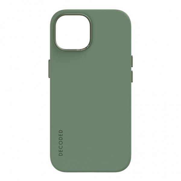 Decoded iPhone 15 Plus Cover Silicone Backcover Sage Leaf Green