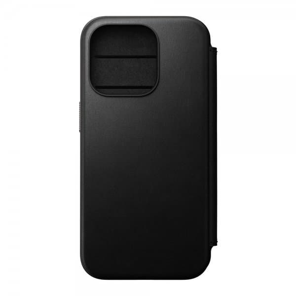 NOMAD iPhone 15 Pro Fodral Modern Leather Folio Svart