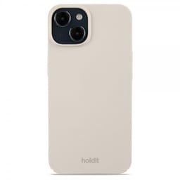 holdit iPhone 15 Deksel Slim Case Light Beige