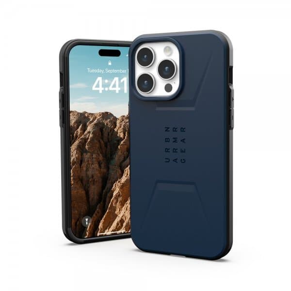 Urban Armor Gear (UAG) iPhone 15 Pro Max Cover Civilian MagSafe Mallard