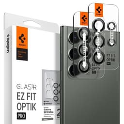 Spigen Samsung Galaxy S23 Ultra Linsebeskyttelse GLAS.tR EZ Fit Optik Pro 2-pakning Green