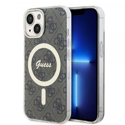 Guess iPhone 15 Cover 4G Pattern MagSafe Brun