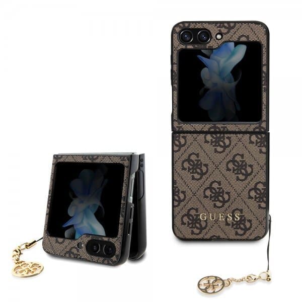 Guess Samsung Galaxy Z Flip 5 Cover 4G Charm Brun