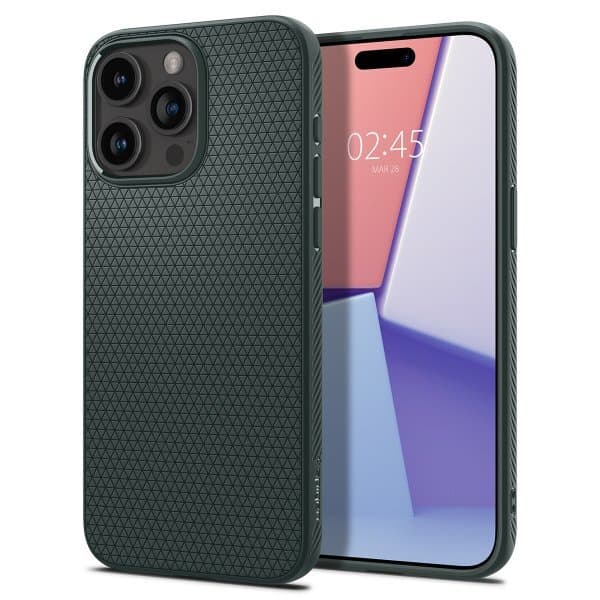 Spigen iPhone 15 Pro Max Cover Liquid Air Abyss Green
