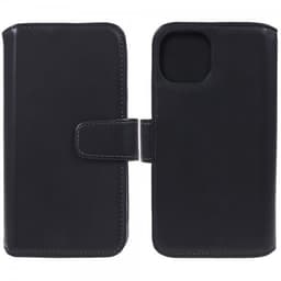 Nordic Covers iPhone 15 Plus Fodral Essential Leather Raven Black