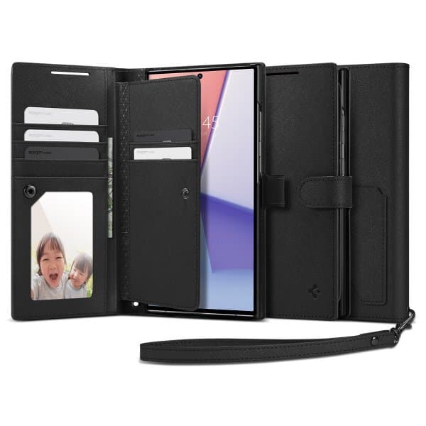 Spigen Samsung Galaxy S23 Ultra Fodral Wallet S Plus Svart