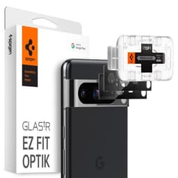 Spigen Google Pixel 8 Pro Kameralinsebeskytter Glas.tR EZ Fit Optik 2-pak Sort
