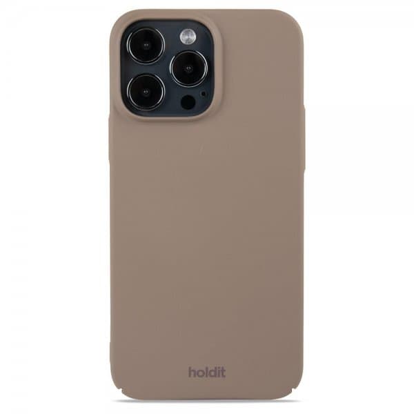 holdit iPhone 15 Pro Max Deksel Slim Case Mocha Brown