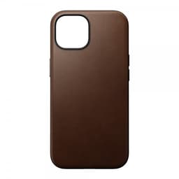 NOMAD iPhone 15 Deksel Modern Leather Case Brun
