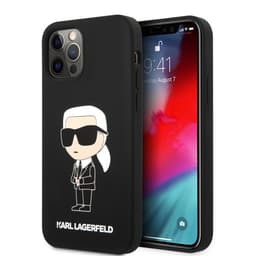 Karl Lagerfeld iPhone 12/iPhone 12 Pro Kuori NFT Karl Silicone Musta