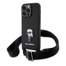 Karl Lagerfeld iPhone 15 Pro Max Deksel Saffiano Crossbody Svart
