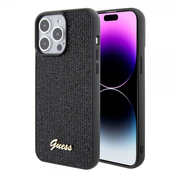 Guess iPhone 15 Pro Max Deksel Square Mirror Svart