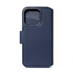 Decoded iPhone 15 Plus Etui Leather Detachable Wallet True Navy