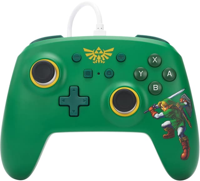PowerA Nintendo Switch med USB-ansluten spelkontroll Zelda Edition